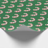Candy Cane Pattern Geschenkpapier (Ecke)