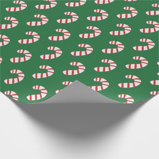 Candy Cane Pattern Geschenkpapier (Ecke)