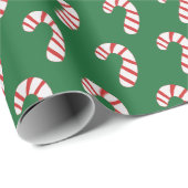 Candy Cane Pattern Geschenkpapier (Rolleneckpunkt)