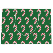 Candy Cane Pattern Große Geschenktüte (Vorderseite)