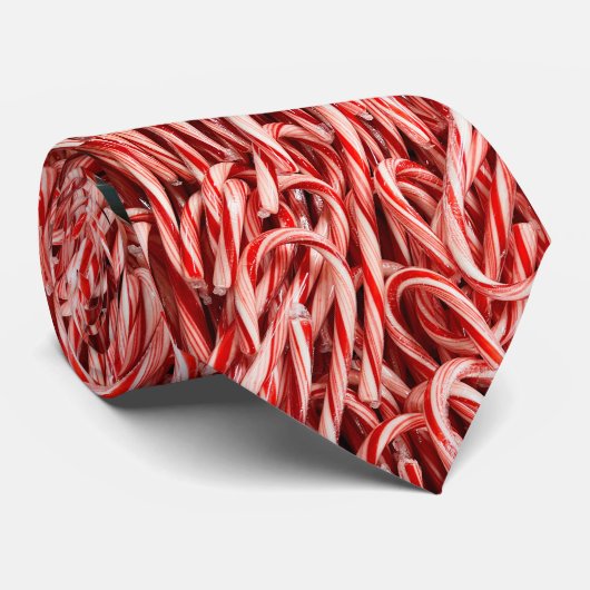Candy Cane Pattern Krawatte (Gerollt)