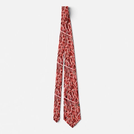 Candy Cane Pattern Krawatte (Rückseite)