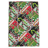 Candy Cane Pattern Mittlere Geschenktüte (Rückseite)