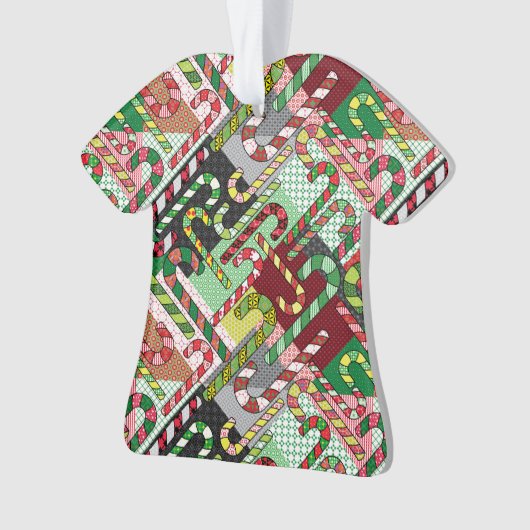 Candy Cane Pattern Ornament (Vorderseite)