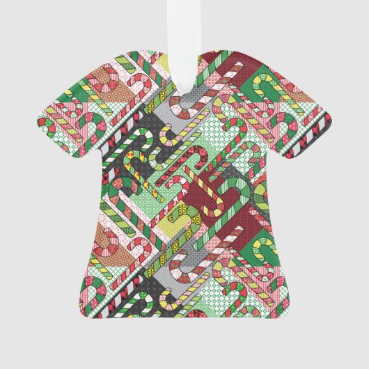 Candy Cane Pattern Ornament (Rückseite)