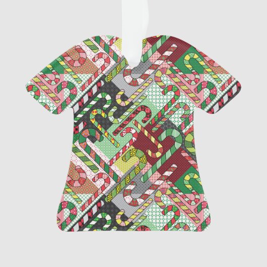 Candy Cane Pattern Ornament (Vorderseite)