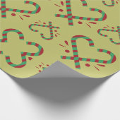 Candy Cane Pattern Packpapier (Ecke)