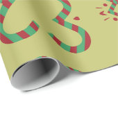Candy Cane Pattern Packpapier (Rolleneckpunkt)