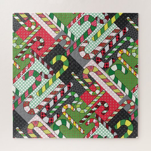 Candy Cane Pattern Puzzle (Horizontal)