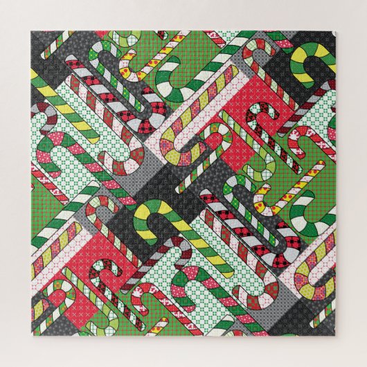 Candy Cane Pattern Puzzle (Vertikal)