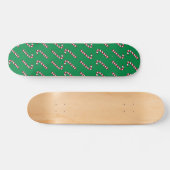 Candy Cane Pattern Skateboard (Horizontal)