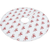 Candy Cane Pattern Weihnachtsbaumrock Polyester Weihnachtsbaumdecke (Schrägansicht)