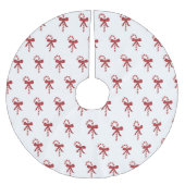 Candy Cane Pattern Weihnachtsbaumrock Polyester Weihnachtsbaumdecke (Vorderseite)
