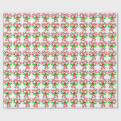Candy Cane Pattern Weihnachtsfeiertag Geschenkpapier (Flach)