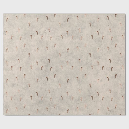 Candy Cane Pattern Wrapping Paper Geschenkpapier (Flach)