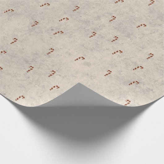 Candy Cane Pattern Wrapping Paper Geschenkpapier (Ecke)