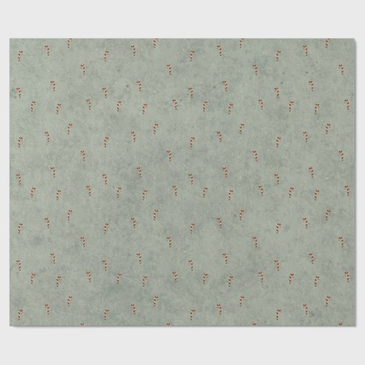 Candy Cane Pattern Wrapping Paper Geschenkpapier (Flach)