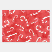 Candy Cane Patterns Geschenkpapier Set (Vorderseite 2)