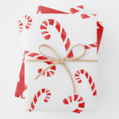 Candy Cane Patterns Geschenkpapier Set (Beispiel)