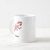 Candy Cane Peace Kaffeetasse (Vorderseite Links)