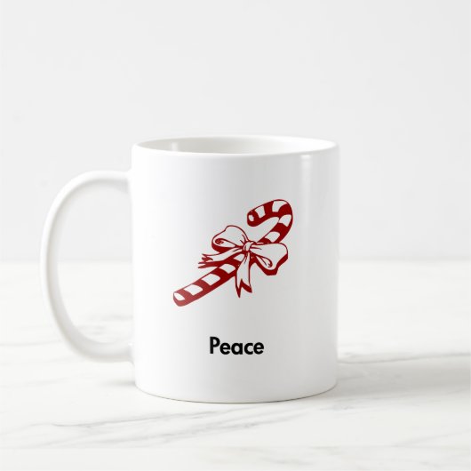 Candy Cane Peace Kaffeetasse (Links)