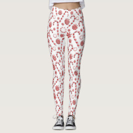 Candy Cane Peppermint Leggings