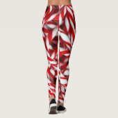 Candy Cane Peppermint Stick Fashion Leggings (Rückseite)