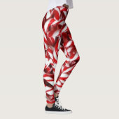 Candy Cane Peppermint Stick Fashion Leggings (Rechts)