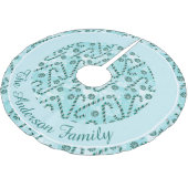 Candy Cane Peppermint Weihnachten Polyester Weihnachtsbaumdecke (Schrägansicht)