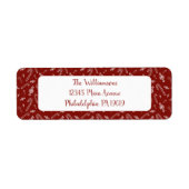 Candy Cane Peppermint Weihnachts-Rücksendeadresse (Vorne)