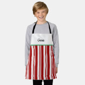 Candy Cane Personalisiert Holiday Schürze (Getragen)