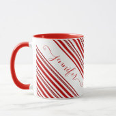 Candy Cane personalisierte Mug Tasse (Links)