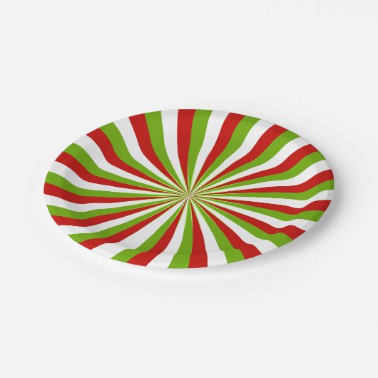 Candy Cane Pinacoteca Pappteller (Schrägansicht)