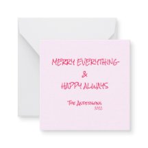 Candy Cane Pink Happy Holidays Frohe alles