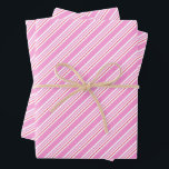 Candy Cane Pink und White Christmas Pattern Geschenkpapier Set<br><div class="desc">Papier mit Bonbons. Vintage Rosa Farbversion. Geschenkverpackung für die ganze Familie und für alle Altersgruppen. Zeitloses Muster für Ihren Urlaub.</div>