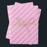Candy Cane Pink und White Christmas Pattern Geschenkpapier Set<br><div class="desc">Papier mit Bonbons. Vintage Rosa Farbversion. Geschenkverpackung für die ganze Familie und für alle Altersgruppen. Zeitloses Muster für Ihren Urlaub.</div>