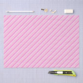 Candy Cane Pink und White Christmas Pattern Seidenpapier (Handwerk)