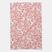 Candy Cane pink Weihnachten Geschirrtuch (Vertikal)