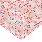 Candy Cane pink Weihnachten Kurzer Tischläufer (Ecke)