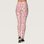 Candy Cane pink Weihnachten Leggings (Rückseite)