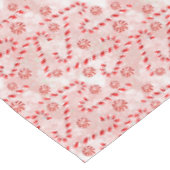 Candy Cane pink Weihnachten  Tischdecke (Schrägansicht)