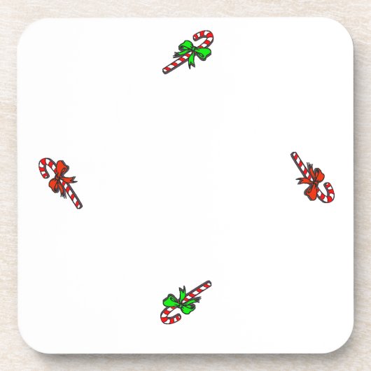 Candy Cane Plastic Untersetzer (Vorderseite)