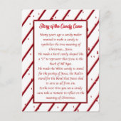 Candy Cane Post Card Postkarte (Vorderseite)