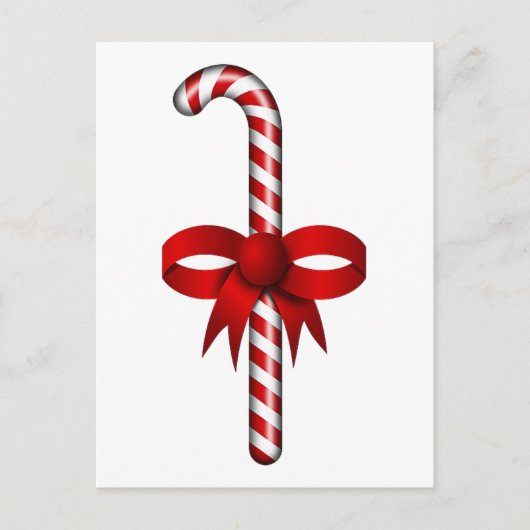 Candy Cane Postcard Postkarte (Vorderseite)