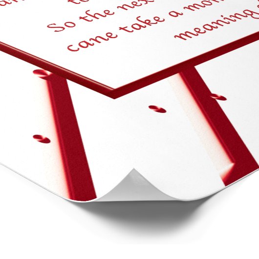 Candy Cane Poster (Ecke)