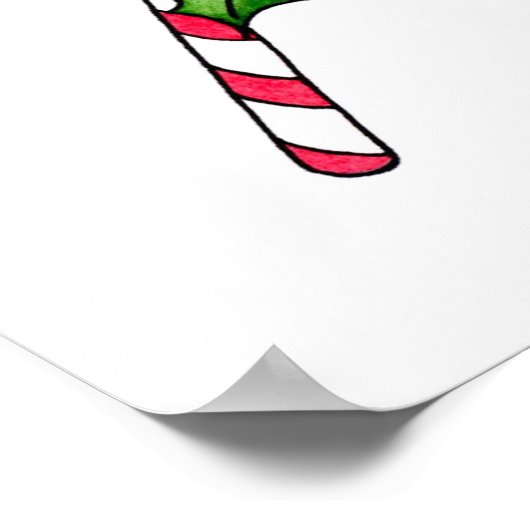 Candy Cane Poster (Ecke)