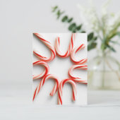 Candy Cane Postkarte (Stehend Vorderseite)