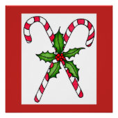 Candy Cane Print Poster (Vorderseite)