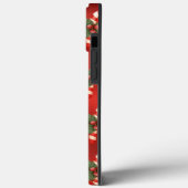 Candy Cane Red Metallic Holiday Niedlich Case-Mate iPhone Hülle (Rückseite / Links)