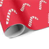 Candy Cane Red Niedlich Simple Christmas Holiday W Geschenkpapier (Rolleneckpunkt)
